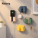 Wall-Mounted Multi-Functional Storage Box with Hooks